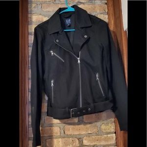 GAP black denim jacket size small tall